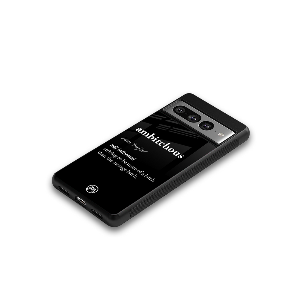 ambitchous back phone cover | glass case for google pixel 7 pro