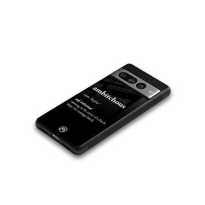 ambitchous back phone cover | glass case for google pixel 7 pro