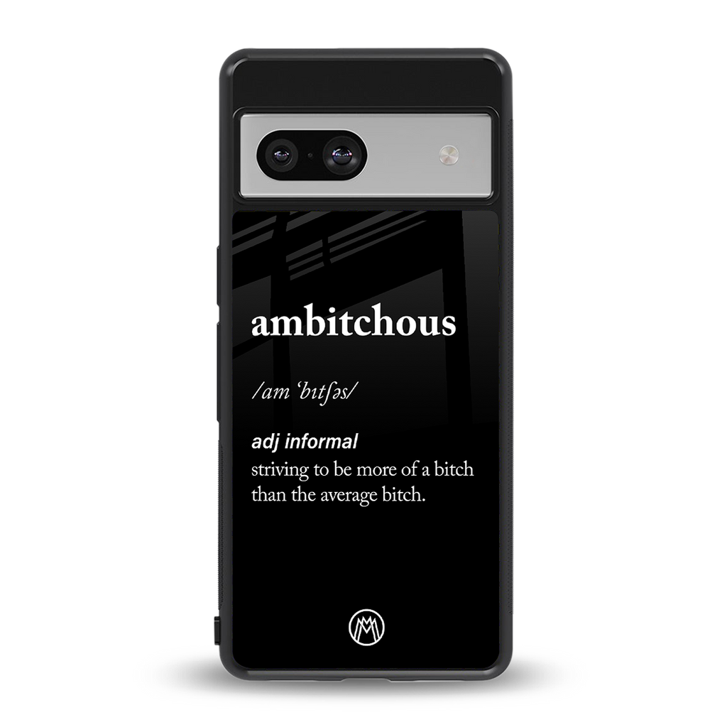 ambitchous back phone cover | glass case for Google Pixel 7