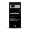 ambitchous back phone cover | glass case for Google Pixel 7A
