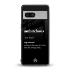 ambitchous back phone cover | glass case for Google Pixel 7A