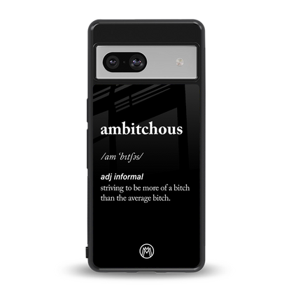 ambitchous back phone cover | glass case for Google Pixel 7A