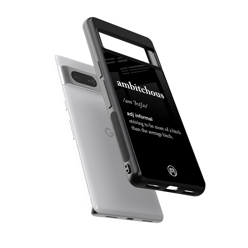 ambitchous back phone cover | glass case for Google Pixel 7A