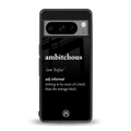 ambitchous back phone cover | glass case for google pixel 8 pro
