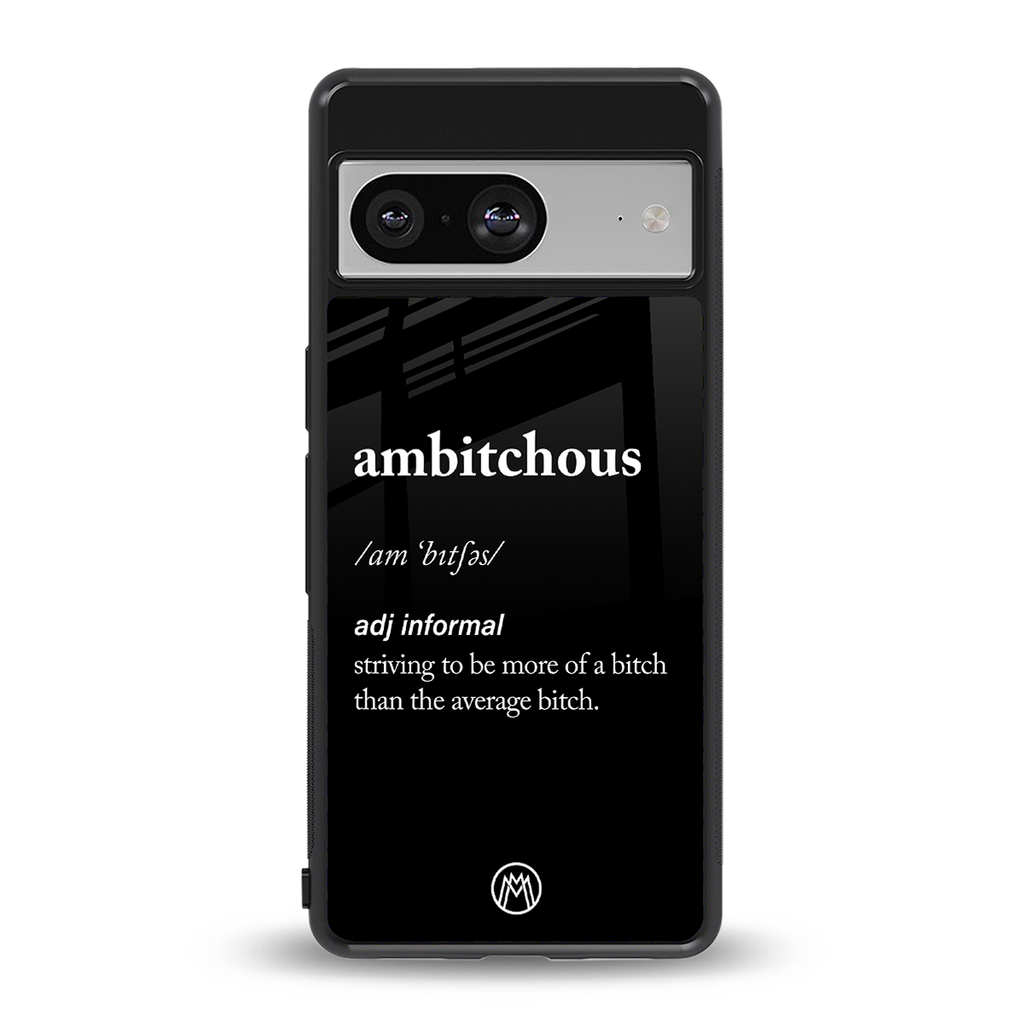 ambitchous back phone cover | glass case for Google Pixel 8