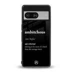 ambitchous back phone cover | glass case for Google Pixel 8