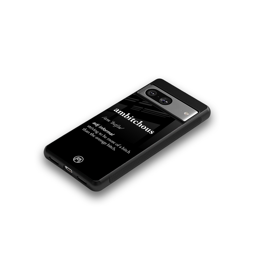 ambitchous back phone cover | glass case for Google Pixel 8