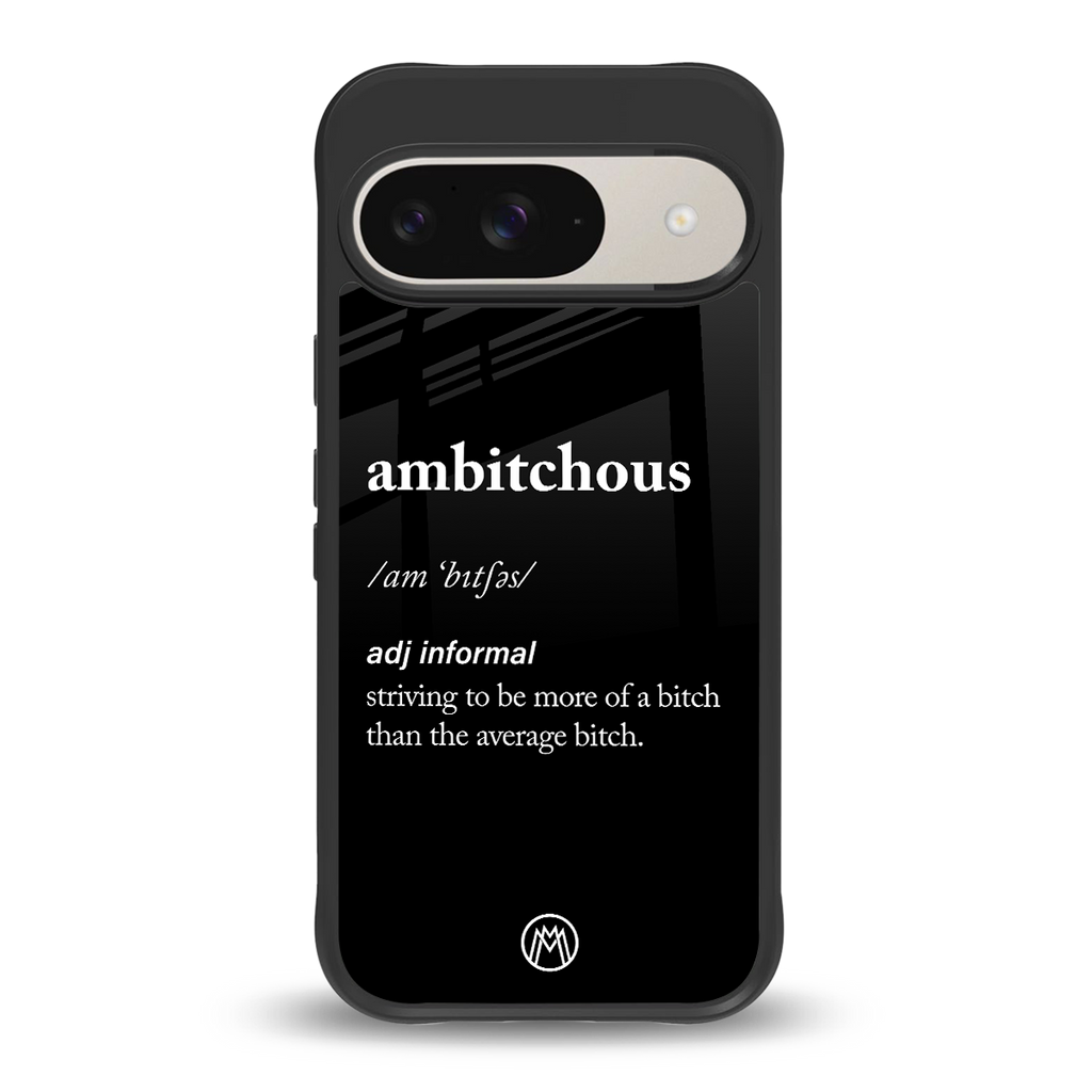 ambitchous back phone cover | glass case for google pixel 9