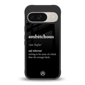 ambitchous back phone cover | glass case for google pixel 9