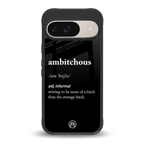 ambitchous back phone cover | glass case for google pixel 9