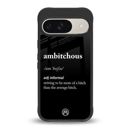 ambitchous back phone cover | glass case for google pixel 9