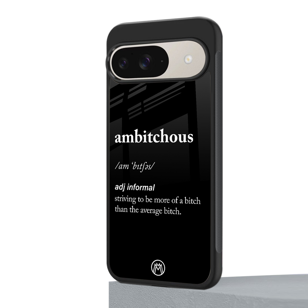 ambitchous back phone cover | glass case for google pixel 9