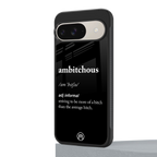 ambitchous back phone cover | glass case for google pixel 9