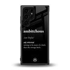 ambitchous back phone cover | glass case for samsung galaxy s24 ultra