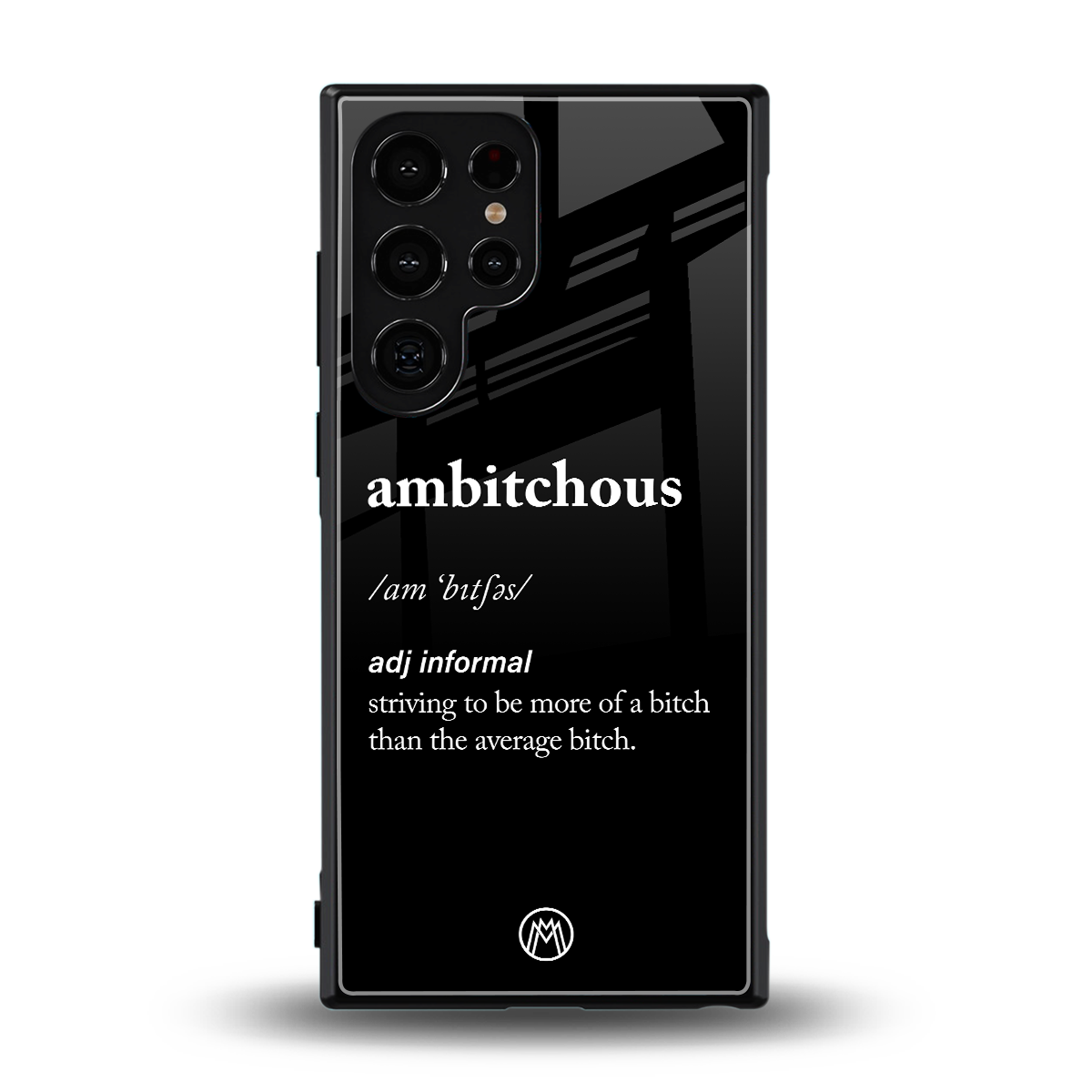ambitchous back phone cover | glass case for samsung galaxy s24 ultra