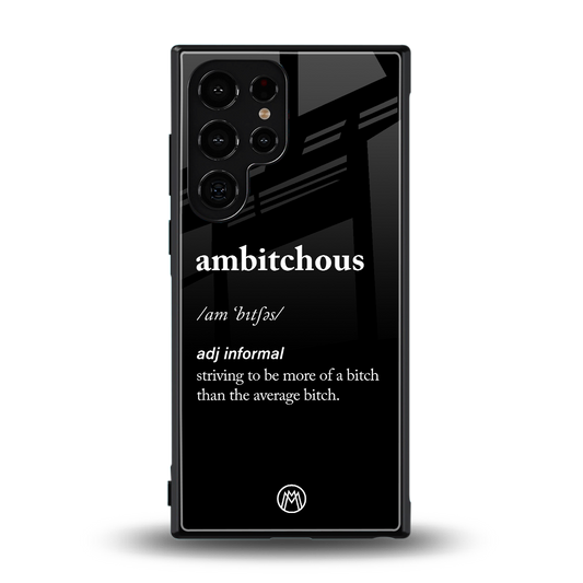 ambitchous back phone cover | glass case for samsung galaxy s24 ultra