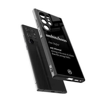 ambitchous back phone cover | glass case for samsung galaxy s24 ultra