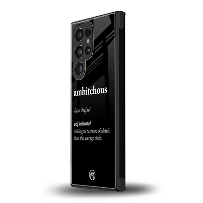 ambitchous back phone cover | glass case for samsung galaxy s24 ultra