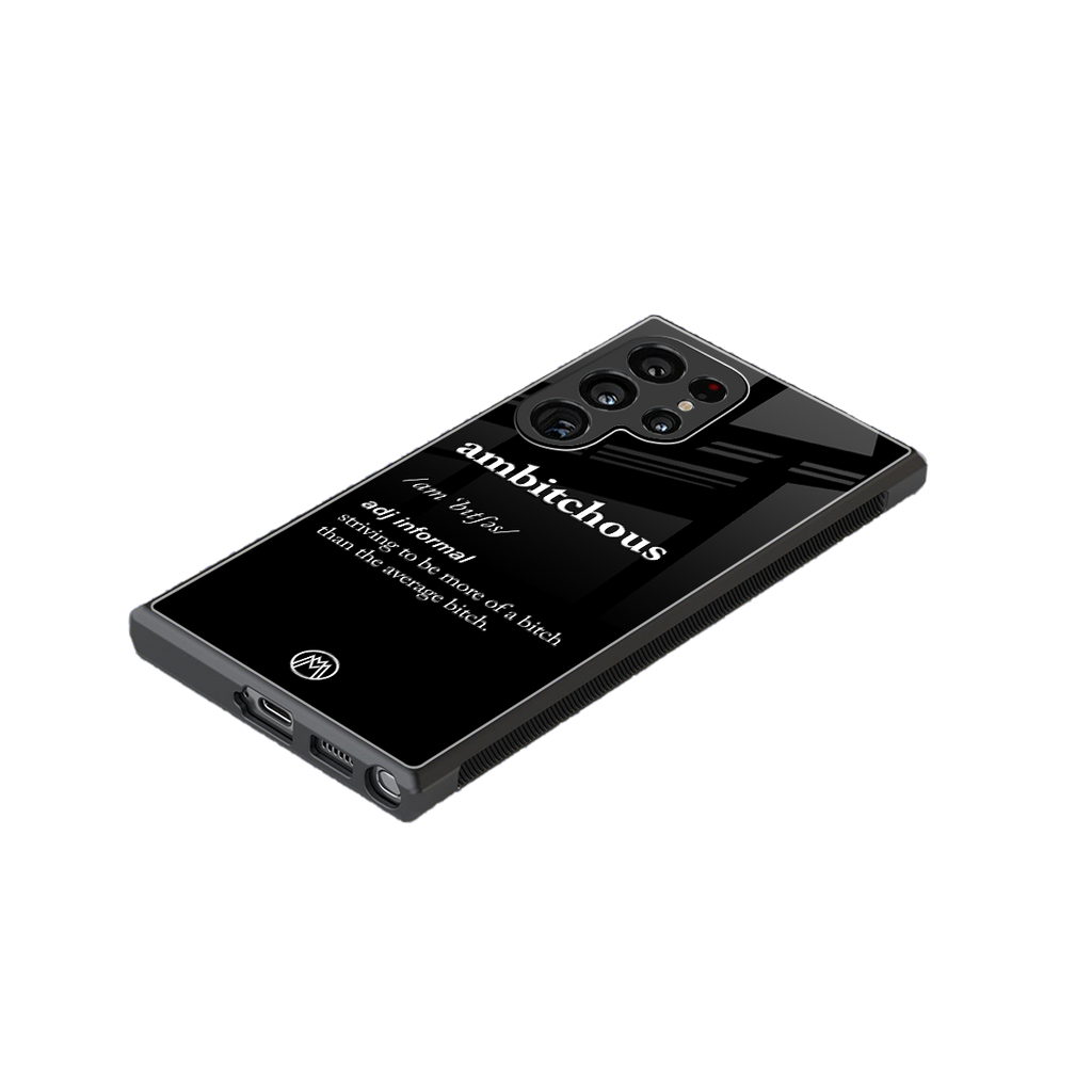 ambitchous back phone cover | glass case for samsung galaxy s24 ultra