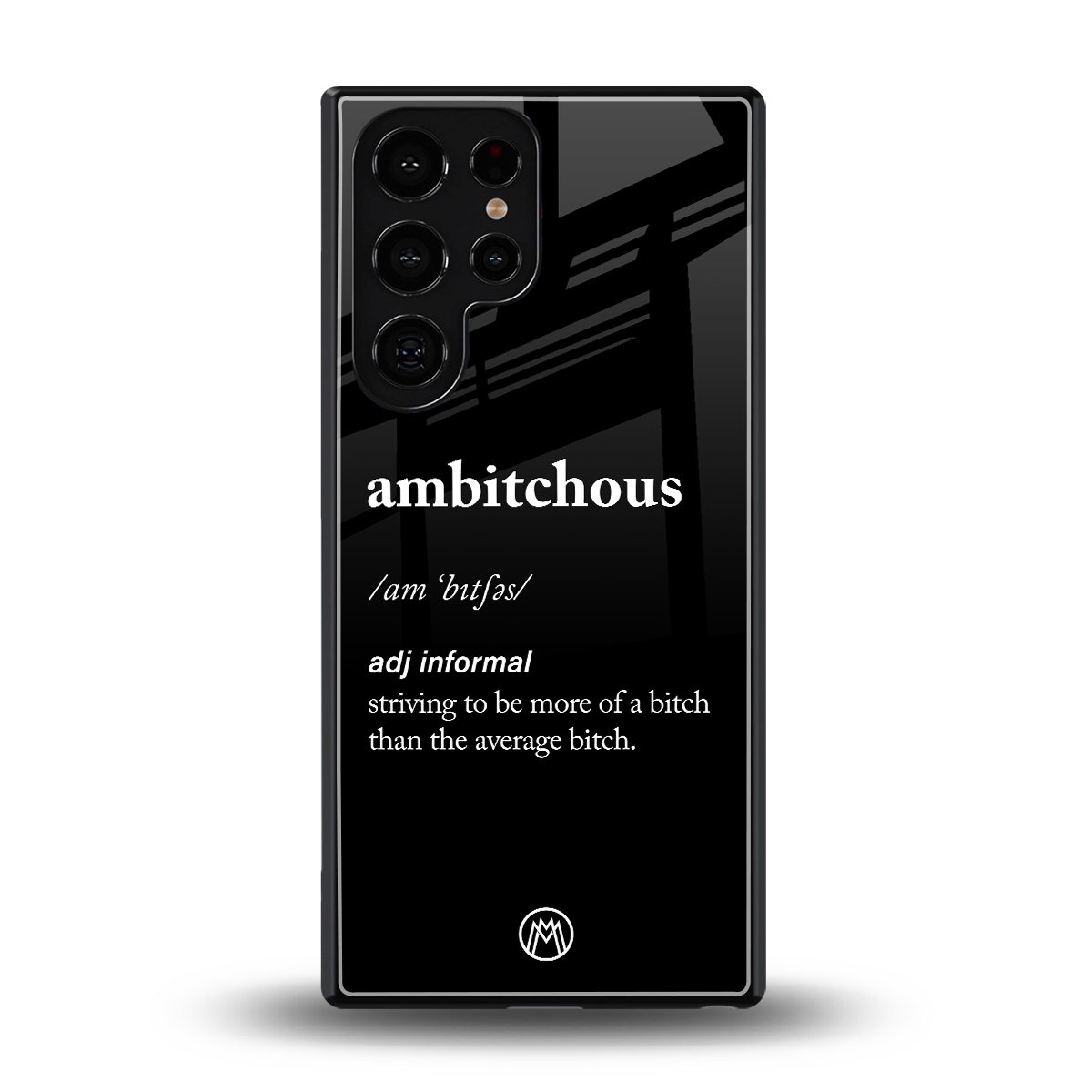 ambitchous back phone cover | glass case for samsung galaxy s25 ultra
