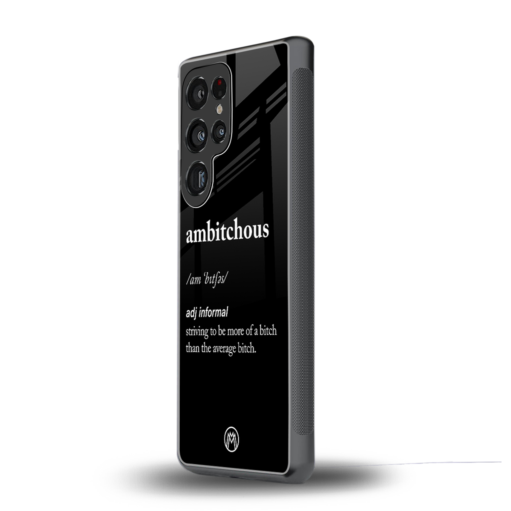 ambitchous back phone cover | glass case for samsung galaxy s25 ultra