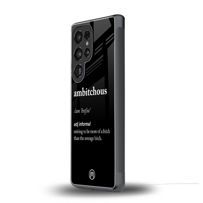 ambitchous back phone cover | glass case for samsung galaxy s25 ultra