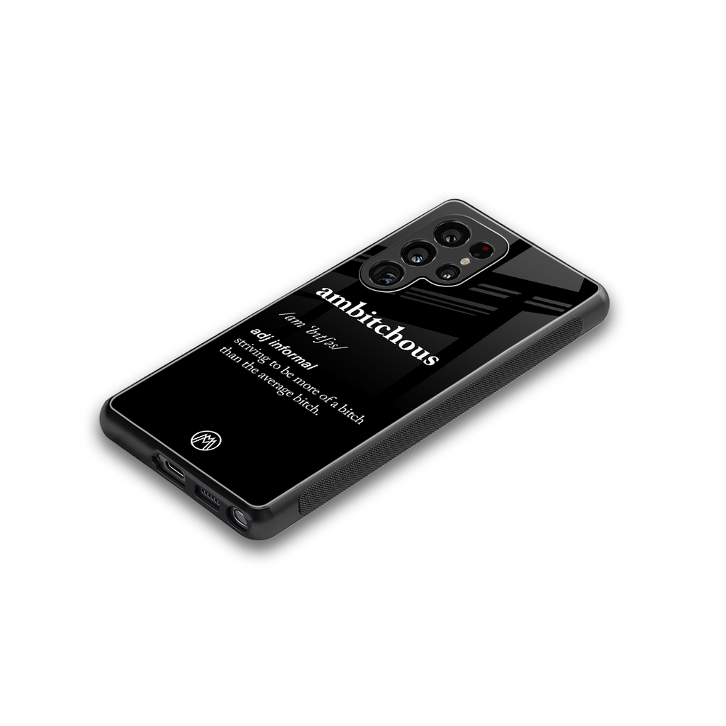 ambitchous back phone cover | glass case for samsung galaxy s25 ultra