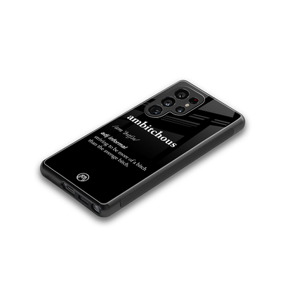 ambitchous back phone cover | glass case for samsung galaxy s25 ultra