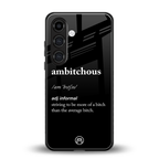 ambitchous back phone cover | glass case for samsung galaxy s23 fe