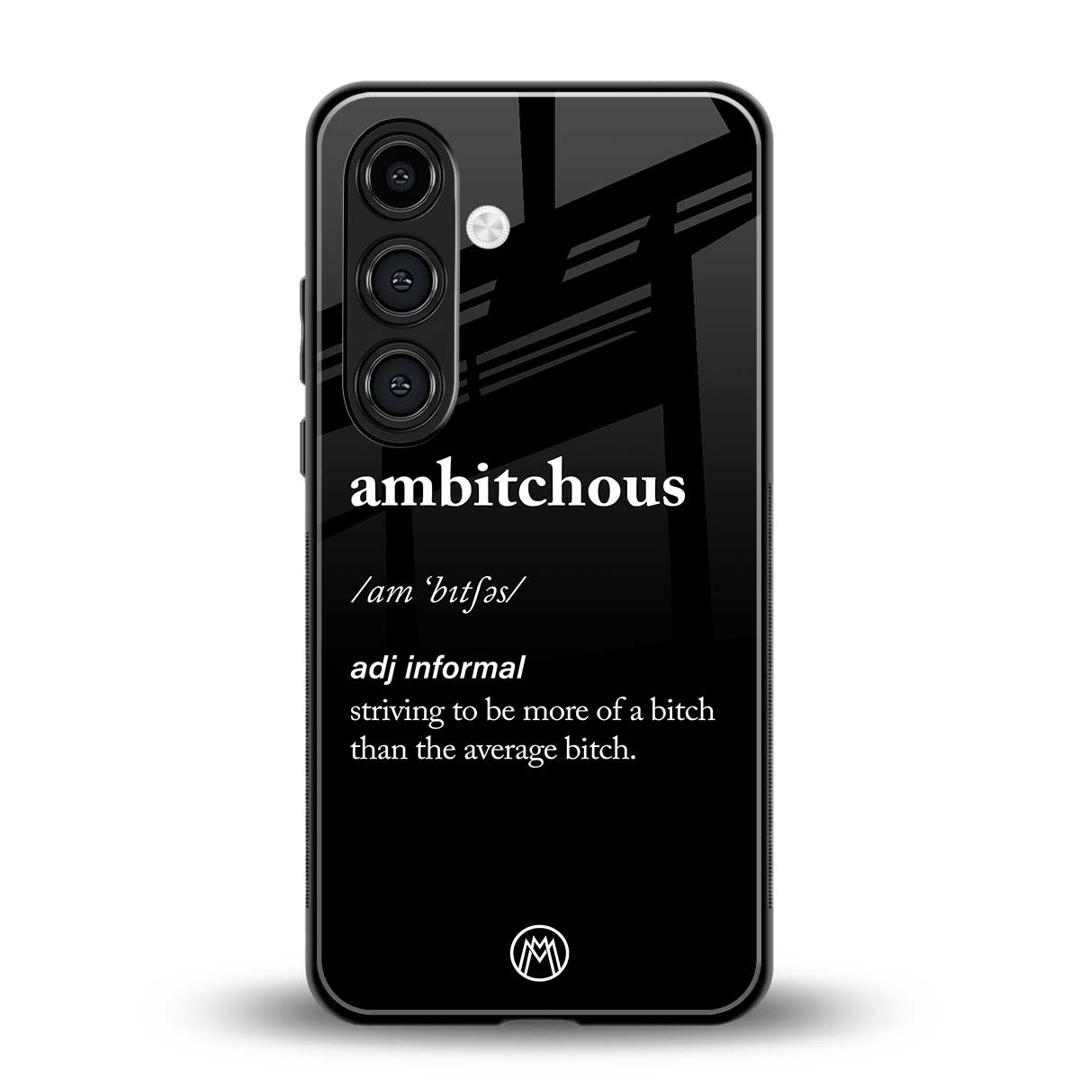 ambitchous back phone cover | glass case for samsung galaxy s23 fe