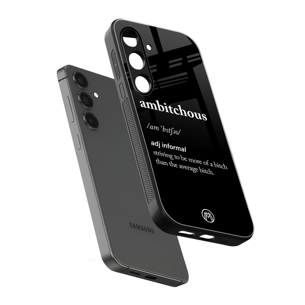ambitchous back phone cover | glass case for samsung galaxy s23 fe