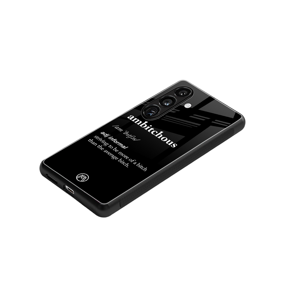 ambitchous back phone cover | glass case for samsung galaxy s23 fe