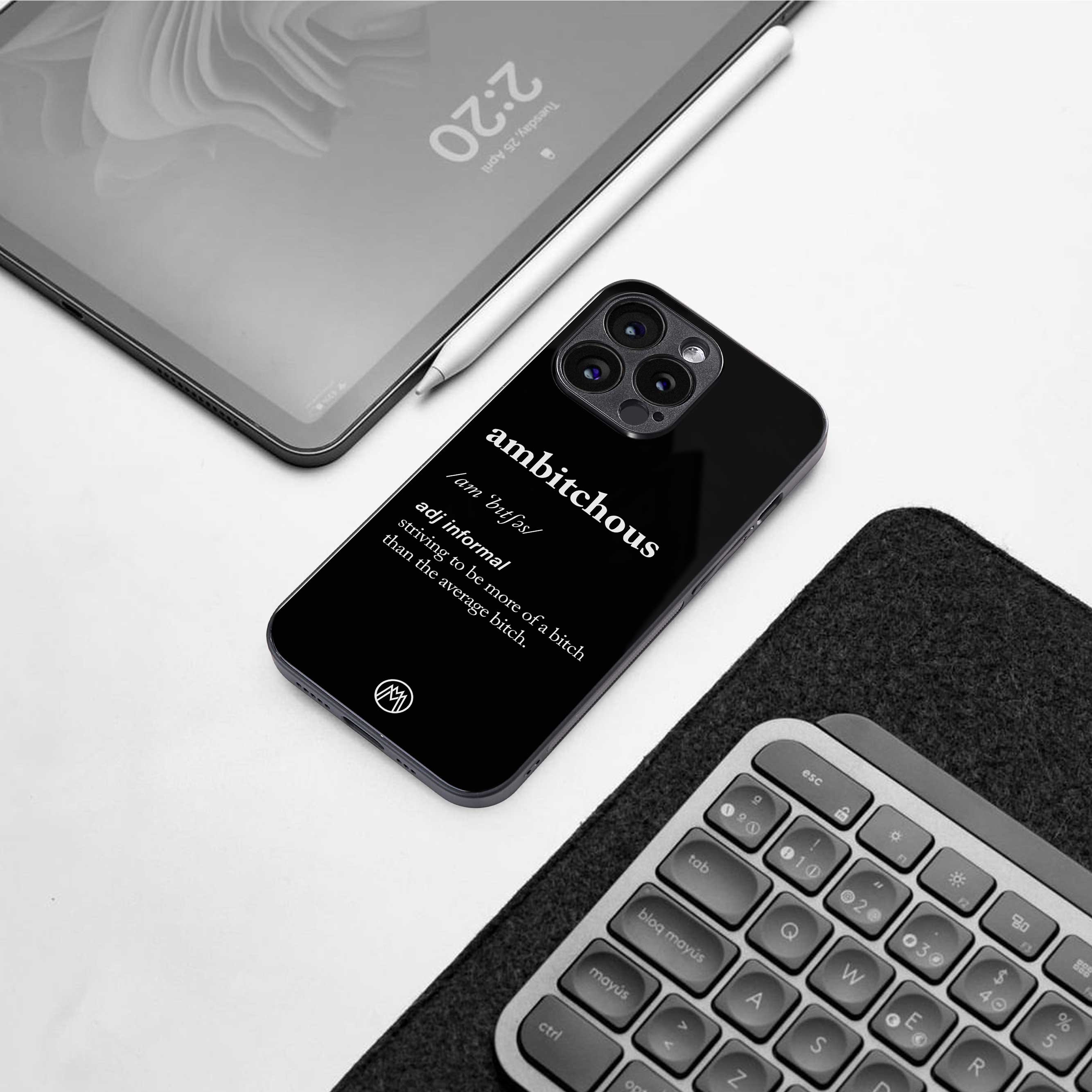 ambitchous back phone cover | glass case for samsung galaxy s23 fe