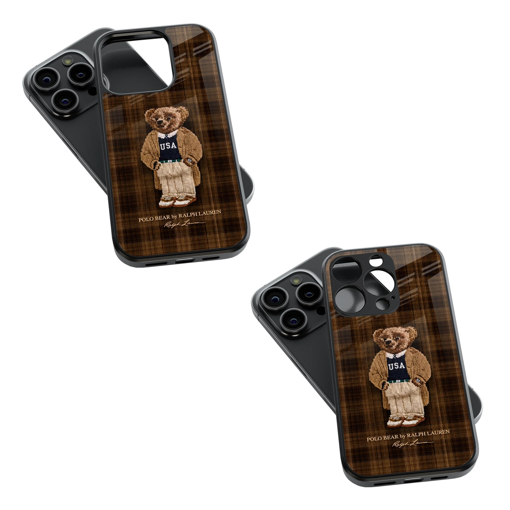 Trendy Glass Back Mobile Case for iPhone, Samsung, Redmi, OnePlus, Google Pixel, Motorola