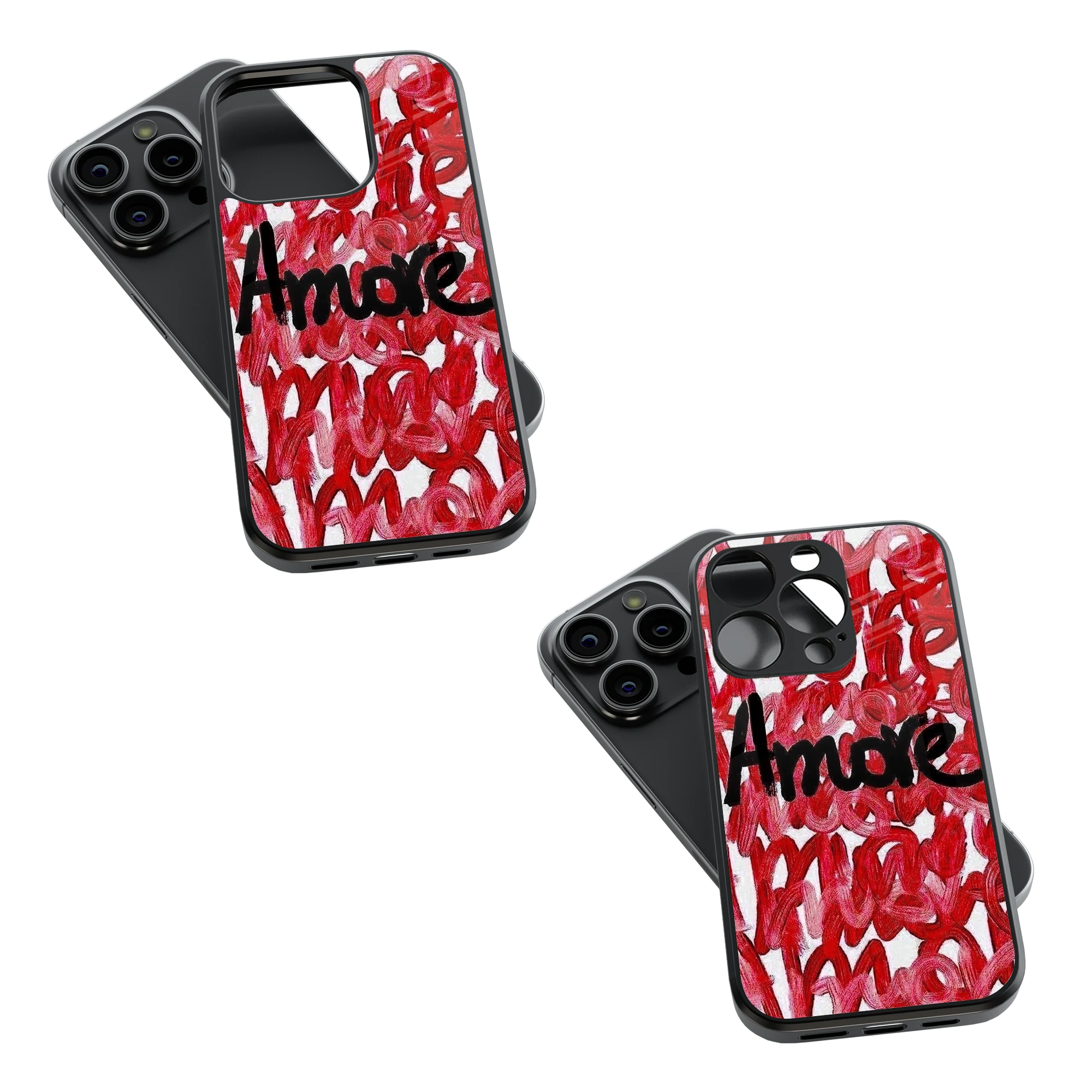 Trendy Glass Back Mobile Case for iPhone, Samsung, Redmi, OnePlus, Google Pixel, Motorola