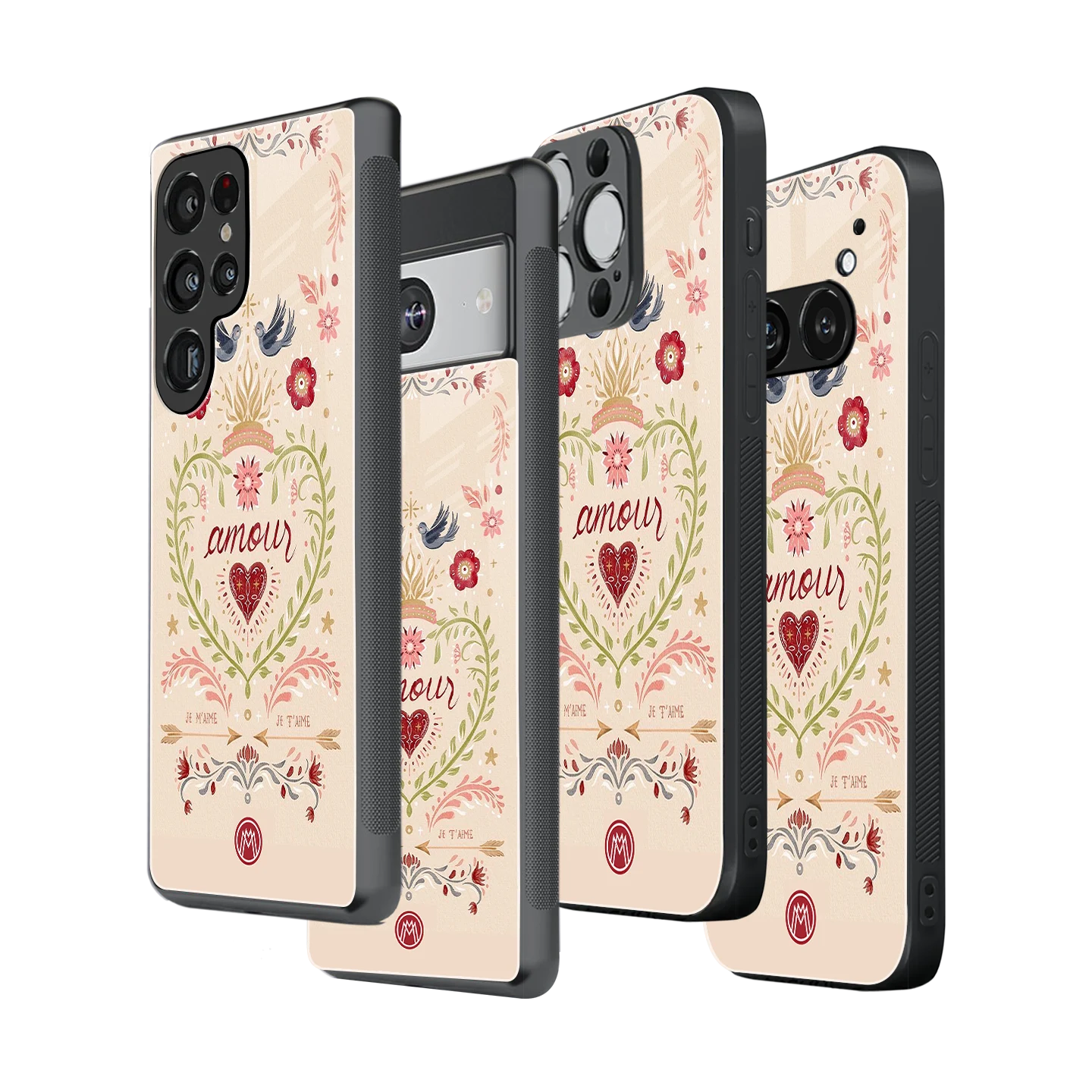 Stylish Glass Back Case for All Smartphones iPhone, Samsung, OnePlus, Pixel, Redmi, Oppo, Vivo, Motorola