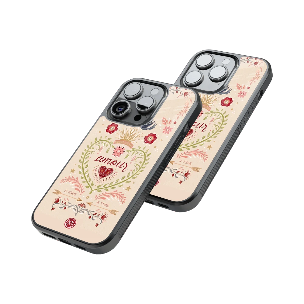Protective Glass Back Phone Case Compatible with iPhone, Samsung, OnePlus, Pixel & More