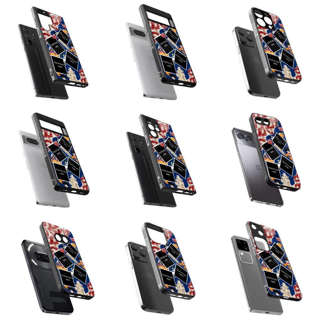 Polaroid Personalised Glass Phone Case