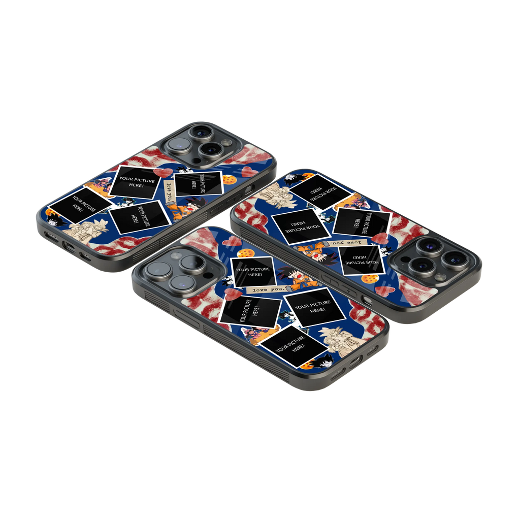 Polaroid Personalised Glass Phone Case