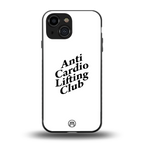 anti cardio lifting club back phone cover | glass case for iphone 13 mini
