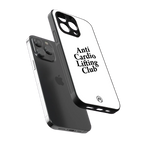 anti cardio lifting club back phone cover | glass case for iphone 13 pro max