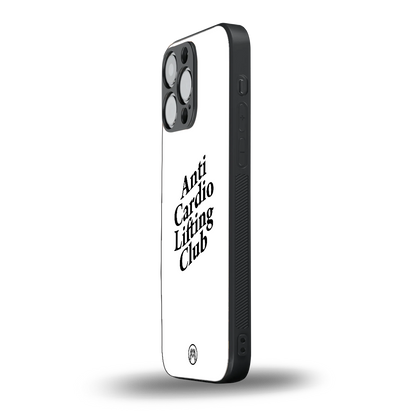 anti cardio lifting club back phone cover | glass case for iphone 13 pro max