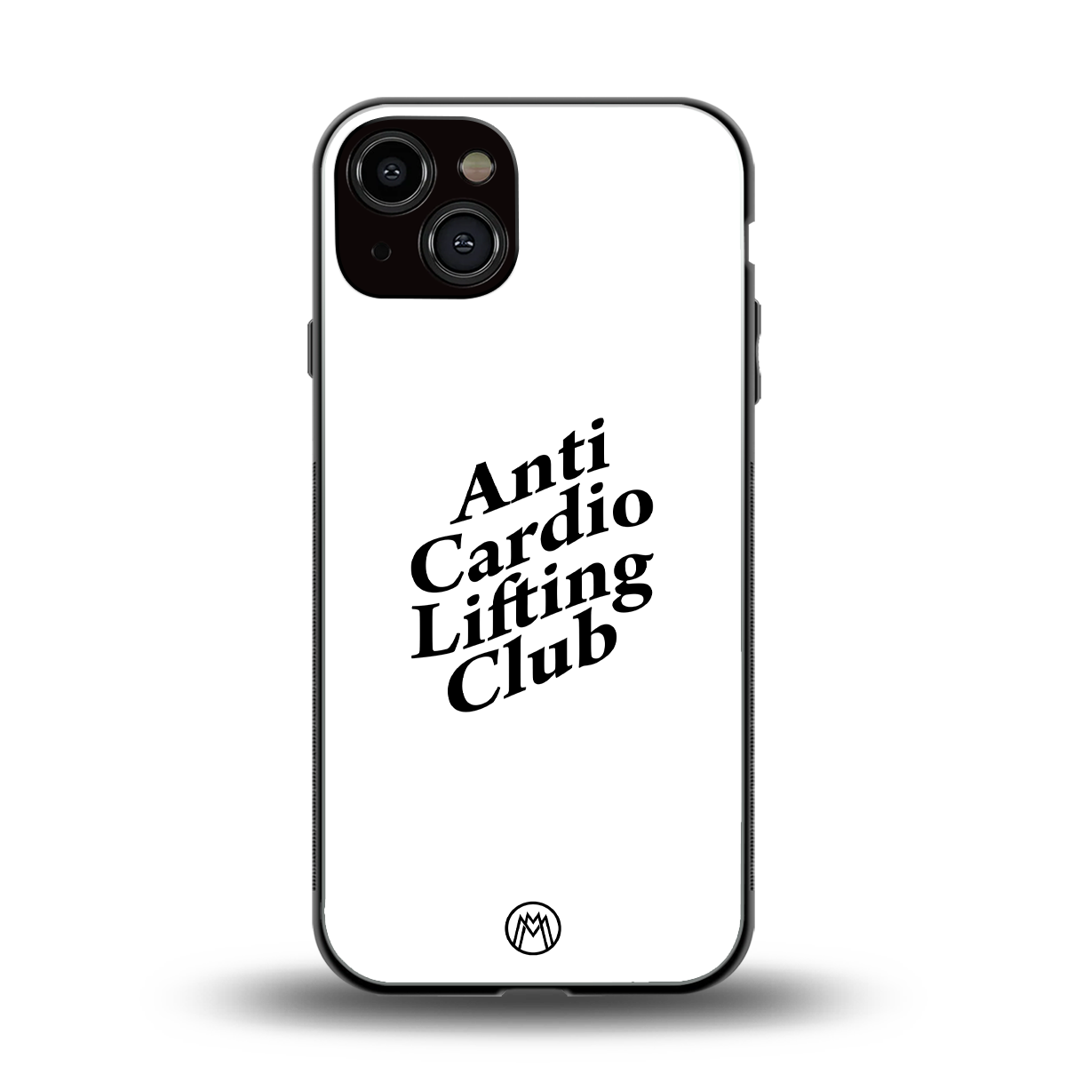 anti cardio lifting club back phone cover | glass case for iphone 13