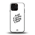 anti cardio lifting club back phone cover | glass case for iphone 15 pro max