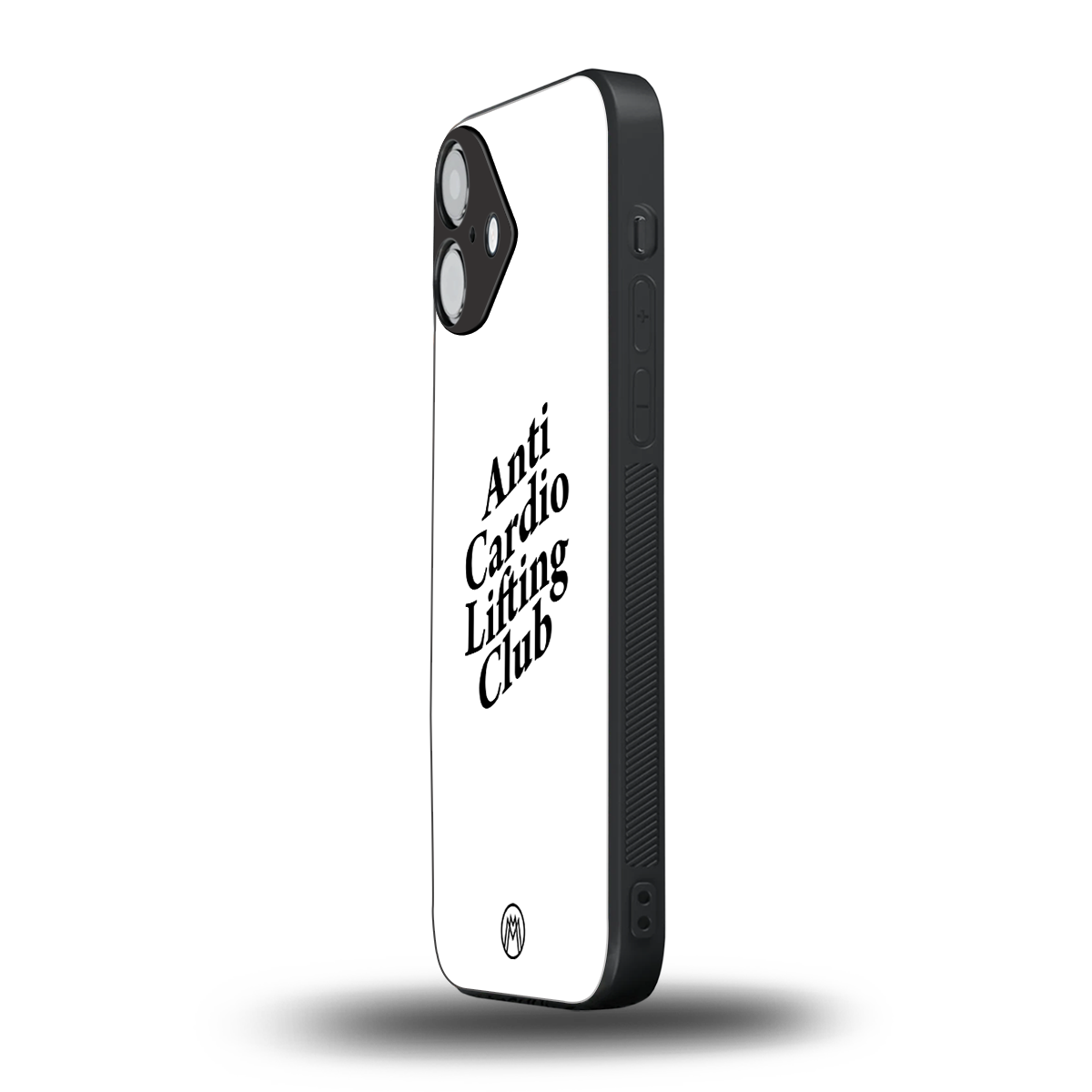 anti cardio lifting club back phone cover | glass case for iphone 16 plus