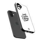 anti cardio lifting club back phone cover | glass case for iphone 16