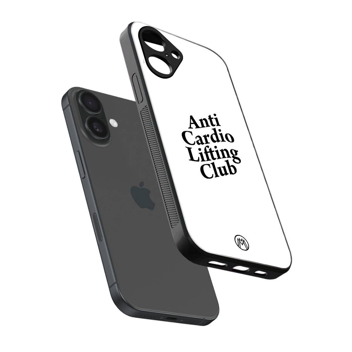 anti cardio lifting club back phone cover | glass case for iphone 16