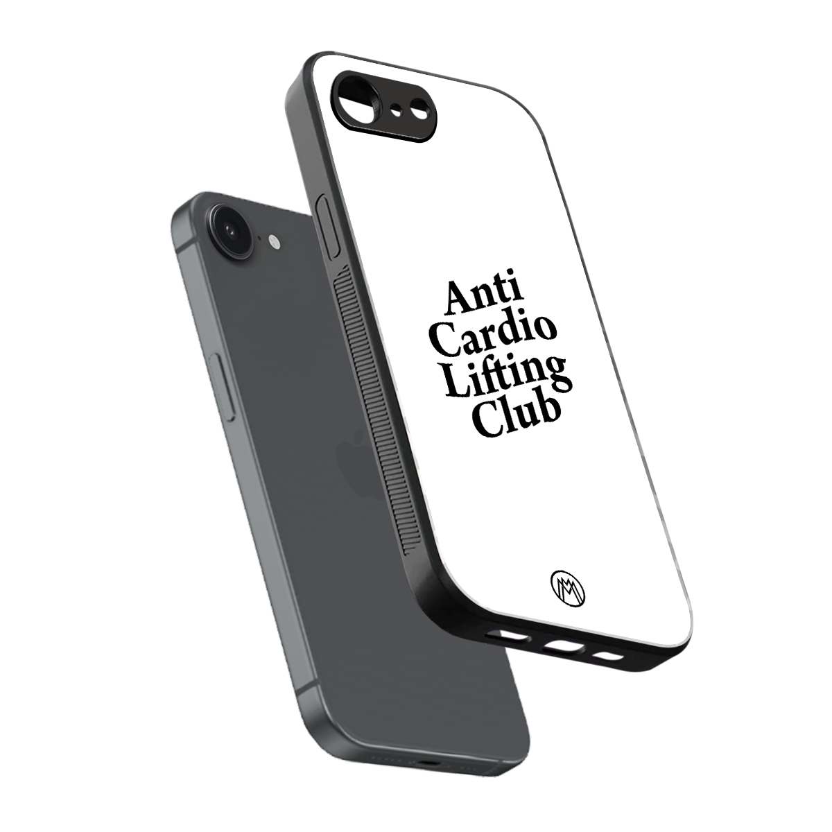 anti cardio lifting club back phone cover | glass case for iphone 16e