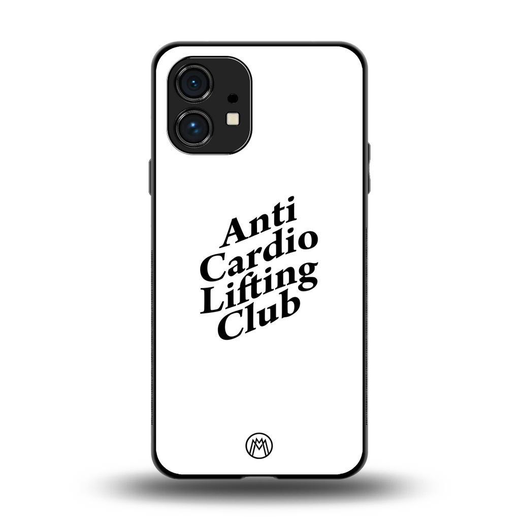 anti cardio lifting club back phone cover | glass case for nothing phone 1