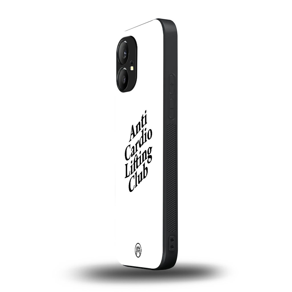 anti cardio lifting club back phone cover | glass case for nothing phone 1